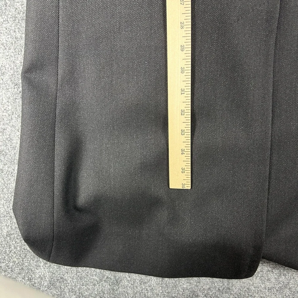 Canali Overcoat Mens 42R Black Wool Single Breasted Water Resistant Italy‎